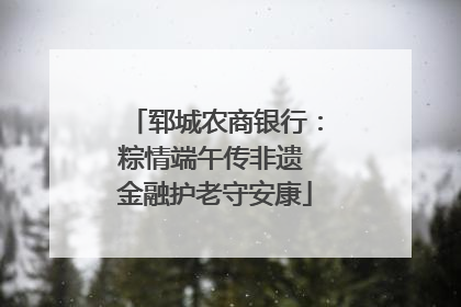 郓城农商银行：粽情端午传非遗 金融护老守安康